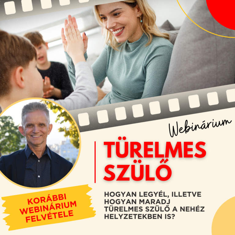 Türelmes szülő webinárium